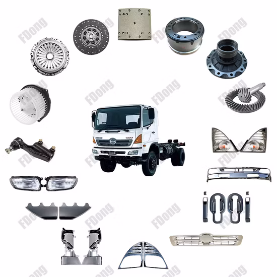 Pièces de châssis de Suspension de moteur avec peinture chromée, pour Hino 700/Mega 500/Victor 500/Dutro 300/Profia/FM3m/FM2K